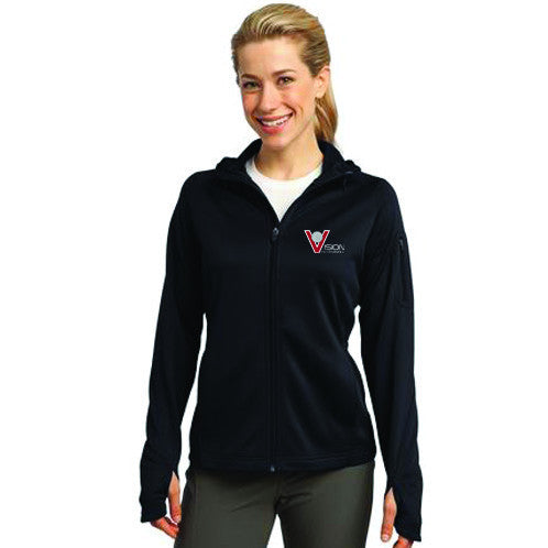 L248 Sport-Tek® Ladies Tech Fleece Full-Zip Hooded Jacket