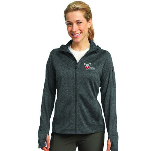 L248 Sport-Tek® Ladies Tech Fleece Full-Zip Hooded Jacket