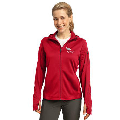 L248 Sport-Tek® Ladies Tech Fleece Full-Zip Hooded Jacket