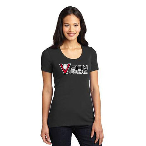 LM1006 Port Authority® Ladies Concept Stretch Scoop Tee