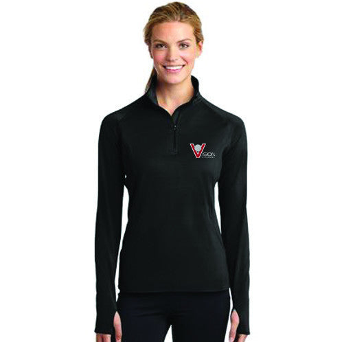 LST850 Sport-Tek® Ladies Sport-Wick® Stretch 1/2-Zip Pullover