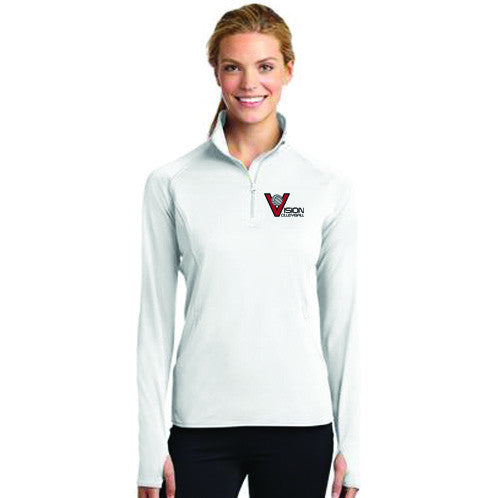 LST850 Sport-Tek® Ladies Sport-Wick® Stretch 1/2-Zip Pullover