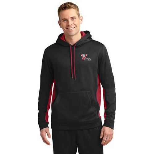 ST235 Sport-Tek® Sport-Wick® Fleece Colorblock Hooded Pullover